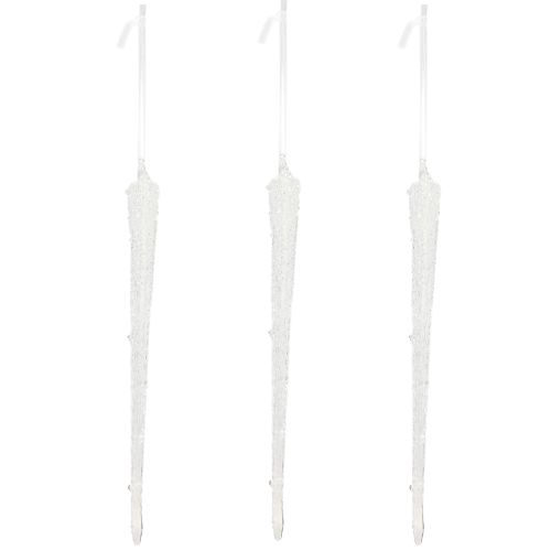 Artikel Glas Eiszapfen Weihnachtsbaumschmuck 19cm Set für festliche Deko