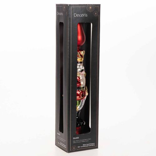 Christbaumspitze aus Echtglas,
