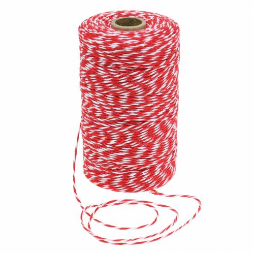Kordel Rot / Weiß 220m