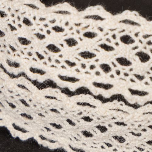 Spitzenband Baumwolle Creme