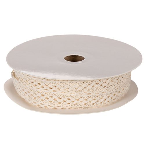 Spitzenband Baumwolle Creme