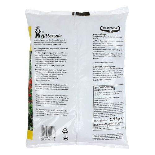 Artikel Beckmann Bittersalz 2,5kg