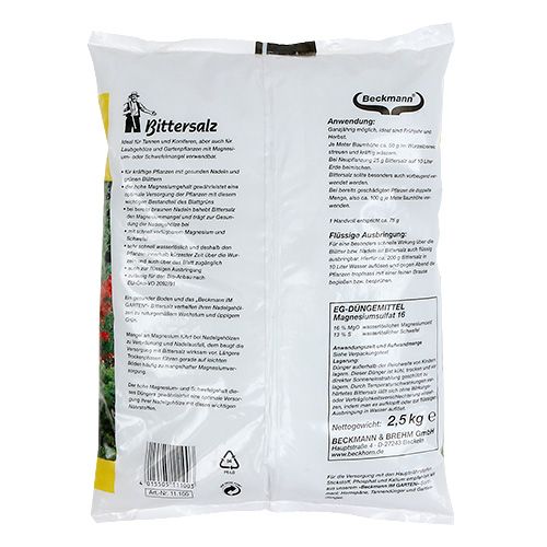 Artikel Beckmann Bittersalz 2,5kg