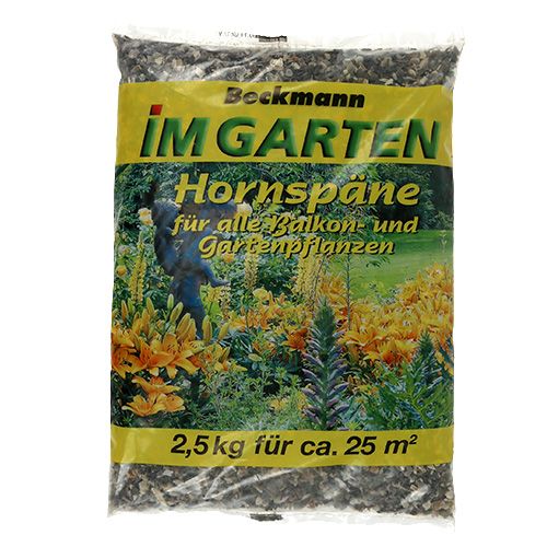 Artikel Beckmann Hornspäne 2,5kg Stickstoffdünger