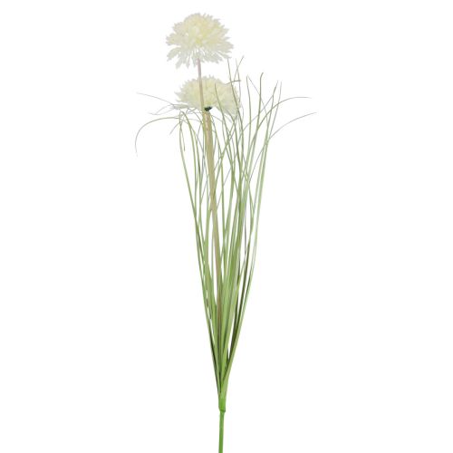 Floristik21 Kunstblumen Kugelblume Allium Zierlauch künstlich Weiß 90cm