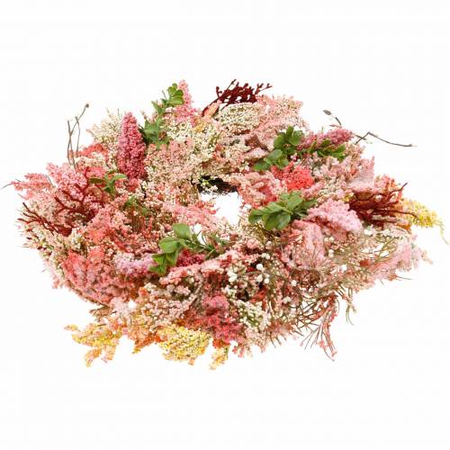 Heidekranz künstlich Rosa Ø48cm