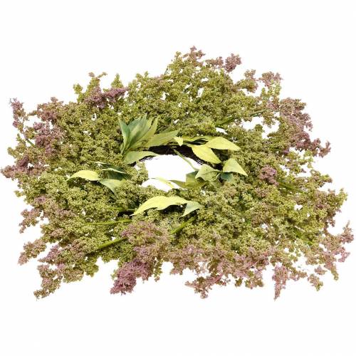 Heidekranz künstlich Grün, Rosa Ø72cm