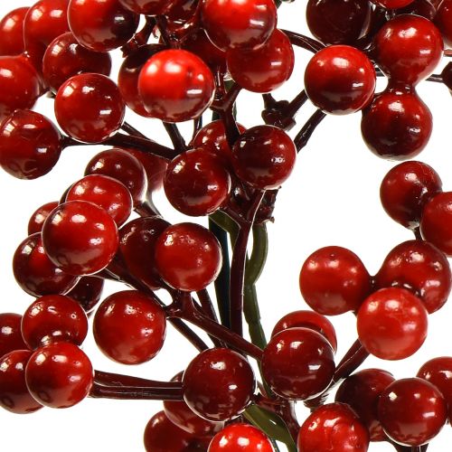 Floristik21 Beerenkranz Rot Kunstpflanzen Rot Weihnachten Ø30cm