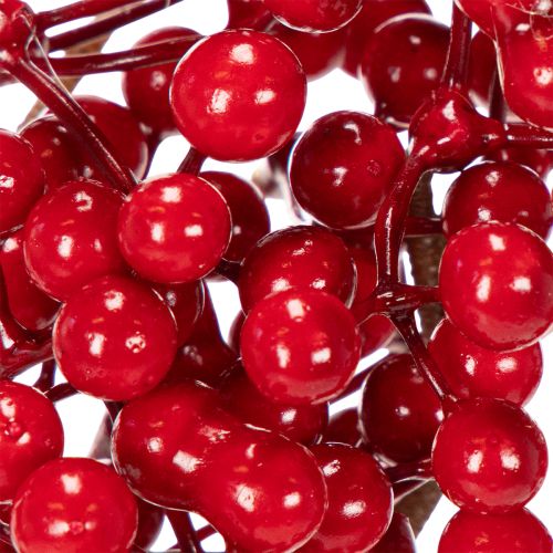 Künstlicher Ilexzweig 47cm Rot-Grün 3er Pack für Innenbereich | Floristik21.de