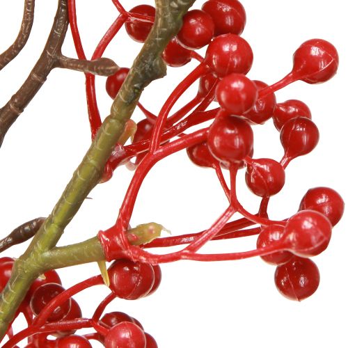Artikel Farbenfroher Kunstzweig mit roten Beeren - Herbstliche Dekoration L78cm