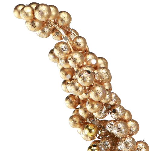 Floristik21 Beerenzweig mit goldenen Beeren - Edle Weihnachtsdeko 70cm - Festlicher Glanz für Tisch & Raum