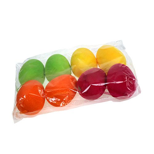 Floristik21 Beflockte Deko-Eier 12cm 8 St