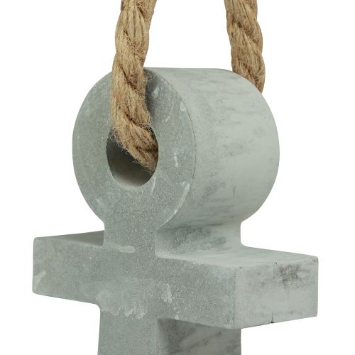 Floristik21 Beton Anker Deko Maritim Tischdeko Grau 18cmx4,5cmx22cm