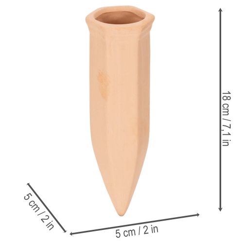 Terrakotta Bewässerungszapfen für Flaschen, 18 cm, für Topfpflanzen | Floristik21.de