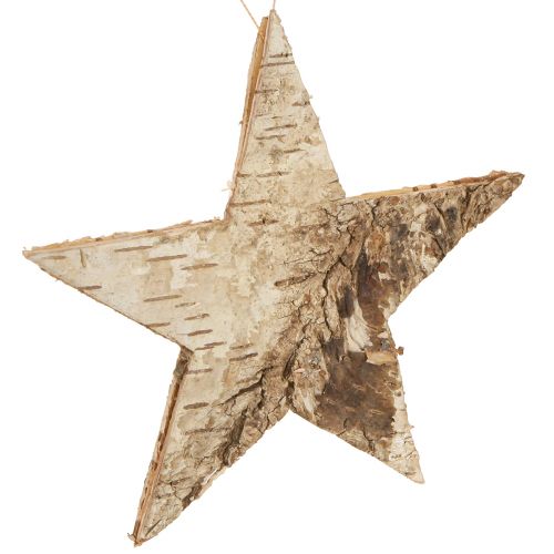 Artikel Birkensterne zum Hängen Sterne Birkenrinde Natur 15cm 6 St