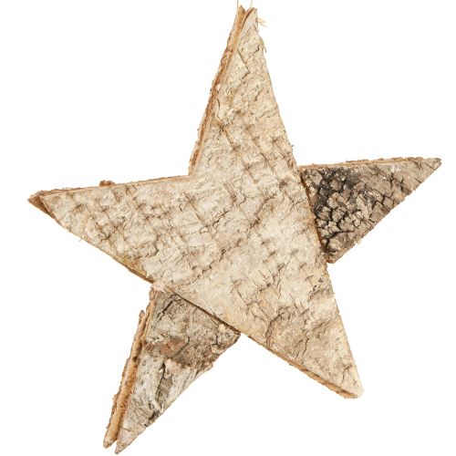 Artikel Birkensterne zum Hängen Sterne Birkenrinde Natur 25cm 3 St