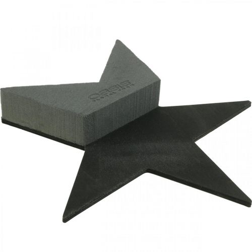 Artikel OASIS® Black Bioline® Steckschaum Stern Schwarz H30cm 2 St