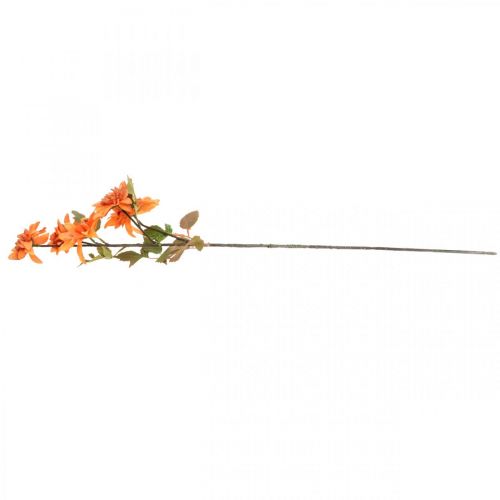 Dekoblume Dahlie, Herbstdeko, Seidenblume Orange 55cm Ø9/11cm