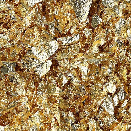 Floristik21 Blattmetall Flocken Gold 25g