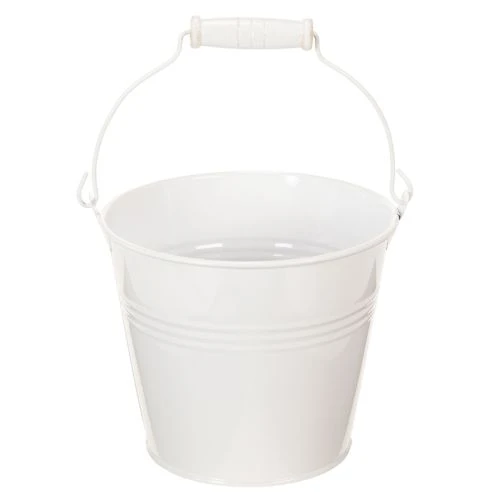 Blecheimer Weiß Ø14cm H12cm 6 St