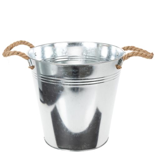 Artikel Blecheimer mit Seilgriffen glänzend Ø25cm