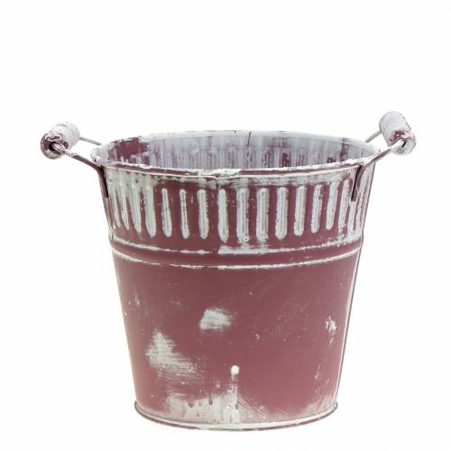 Artikel Blecheimer Lila weiß gewaschen Ø16cm H15cm 1 St