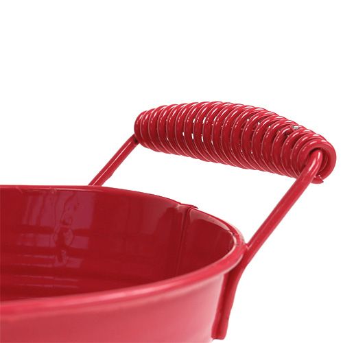 Floristik21 Blechschale Pink oval 20cm x 12cm H9cm