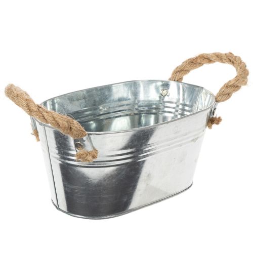 Blechschale mit Seilgriffen