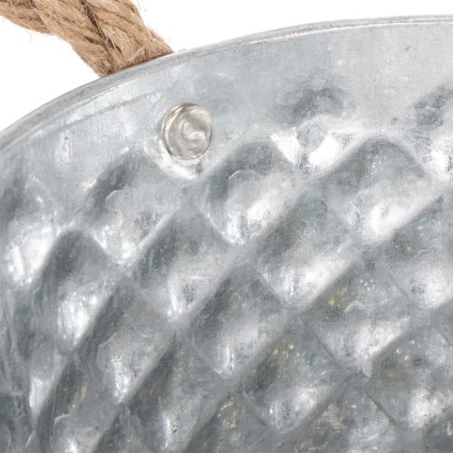 Blechschale mit Seilgriffen
