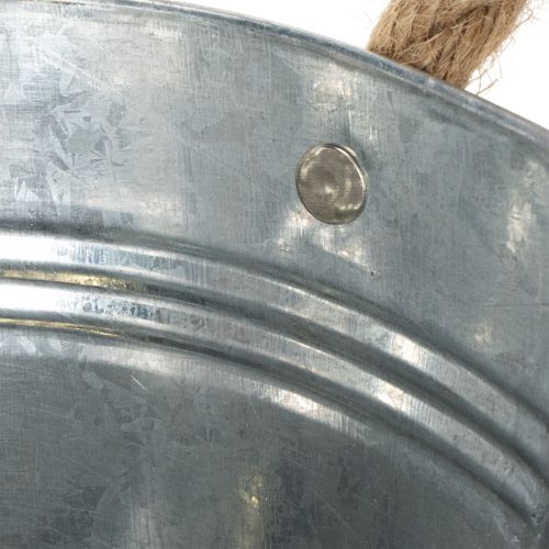 Blechschale oval Silber 30cm x