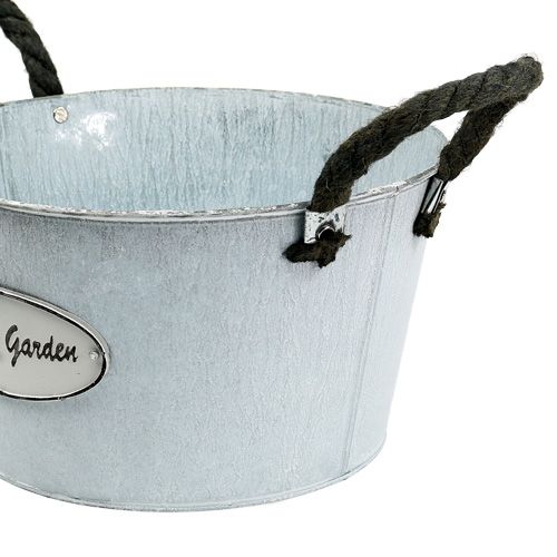 Floristik21 Blechschale rund Ø28cm H16cm