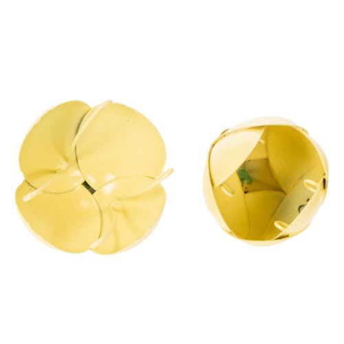 Artikel Metallblüte hängend 6cm Gelb-Grün Set 6 Stück