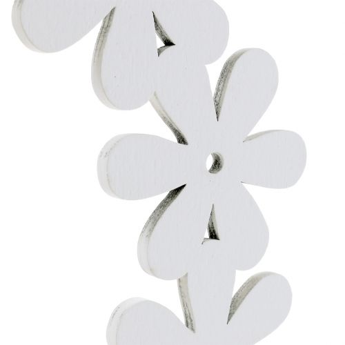 Artikel Blütenkranz Holz in Weiß Ø35cm 1St