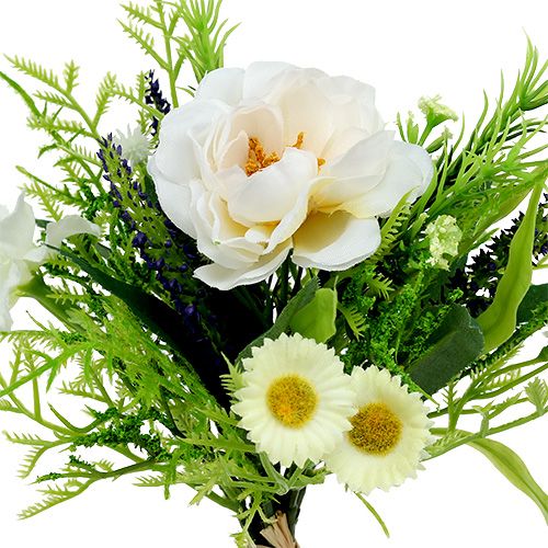 Artikel Blütenstrauß mit Bellis Weiß 20cm