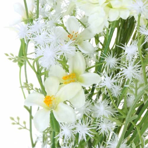 Floristik21 Blumenstrauß mit Astern Weiß 47cm