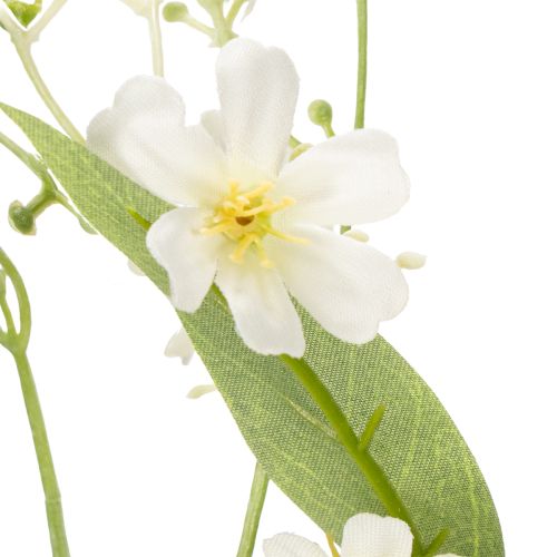 Artikel Dekorativer Kunstblumen-Apfelblütenzweig Creme 108cm Set mit 2 Stielen