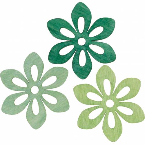 Streublumen Grün, Frühlingsdeko, Holzblüten zum Streuen, Tischdeko 72St Streublumen Grün, Frühlingsdeko, Holzblüten zum Streuen, Tischdeko 72St