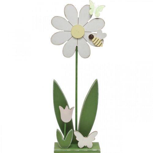 Floristik21 Blumendeko mit Biene, Holzdeko für den Frühling H56cm