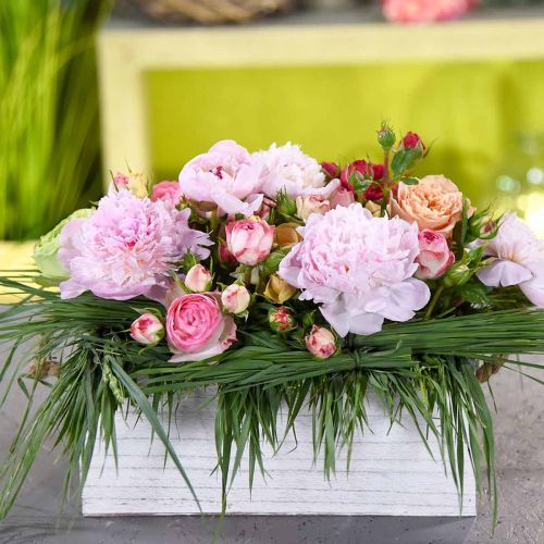 Floristik21 Blumenkasten, Holzkiste zum Bepflanzen, Übertopf, Pflanzgefäß-Set L35/30/25cm