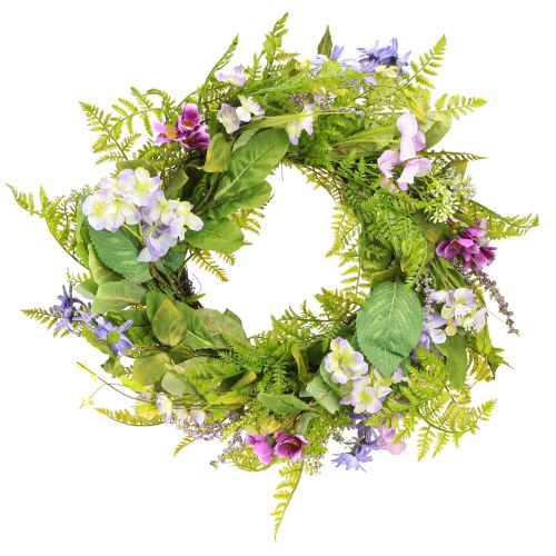 Floristik21 Künstlicher Blumenkranz mit Rebenkranz Ø55cm, Sommerdeko, vielseitig einsetzbar, pflegeleicht