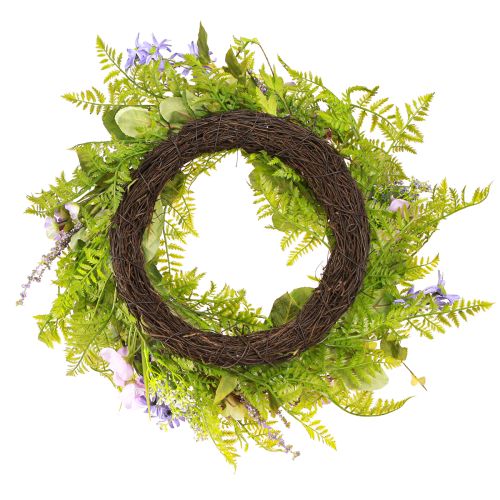 Floristik21 Künstlicher Blumenkranz mit Rebenkranz Ø55cm, Sommerdeko, vielseitig einsetzbar, pflegeleicht