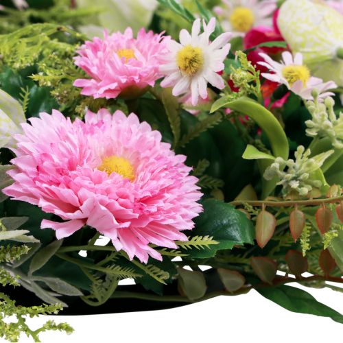Floristik21 Blumenkranz künstlich Türkranz Frühling Sommer Ø30cm H9cm