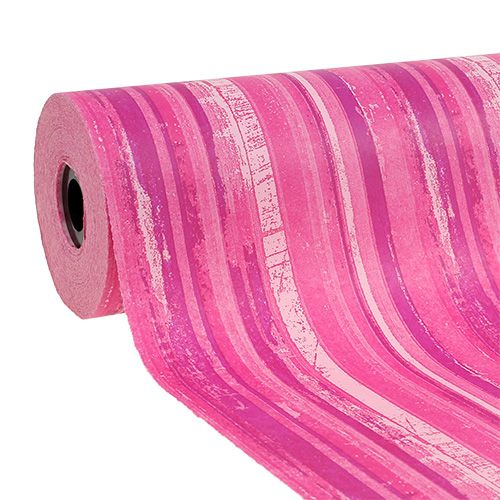 Floristik21 Blumenpapier 37,5cm Pink Streifen 100m