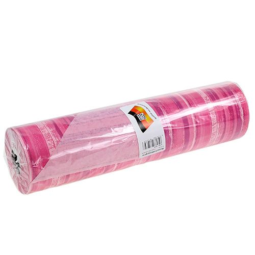 Floristik21 Blumenpapier 37,5cm Pink Streifen 100m