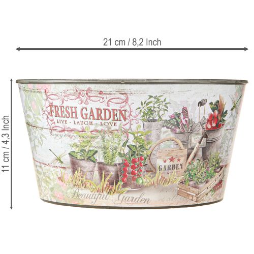 Artikel Blumenschale Kunststoff Vintage - Fresh Garden Ø21cm 2 Stück Dekoration