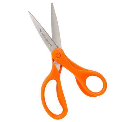 Artikel Blumenschere Edelstahl mit Zähnen Orange 20cm für Floristen