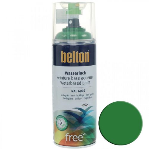 Artikel Belton free Wasserlack Laubgrün Hochglanz Farbspray 400ml