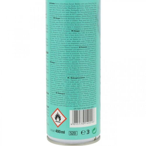 Floristik21 Blumenspray Flower Decor Hellblau Aquamarin Farbspray 400ml
