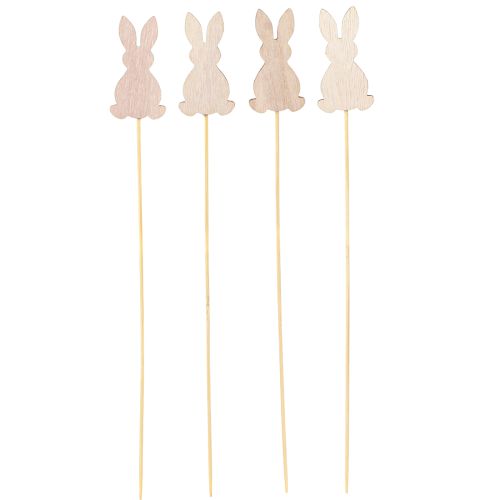 Artikel Blumenstecker Bunte Häschen Holz Osterdeko 6cm 12St