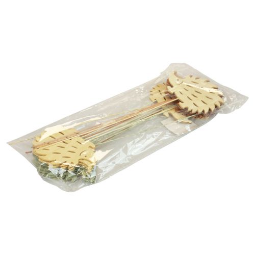 Artikel Blumenstecker Holz Dekostecker Igel Deko Farbig 10x7cm 18 St